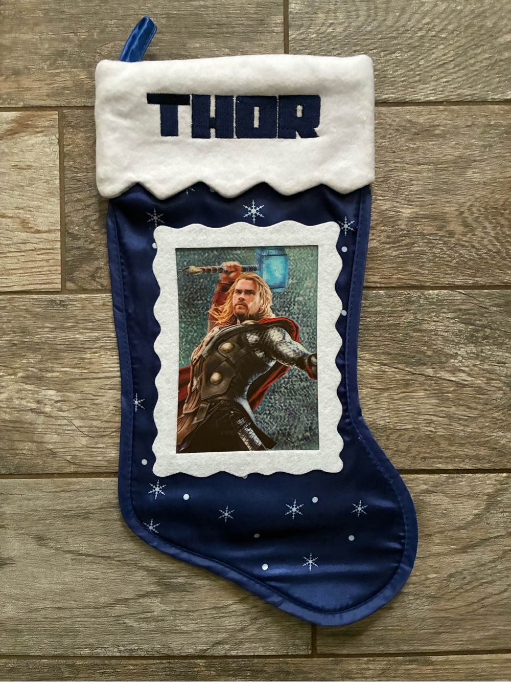 Thor Lenticular Holographic Christmas Stocking